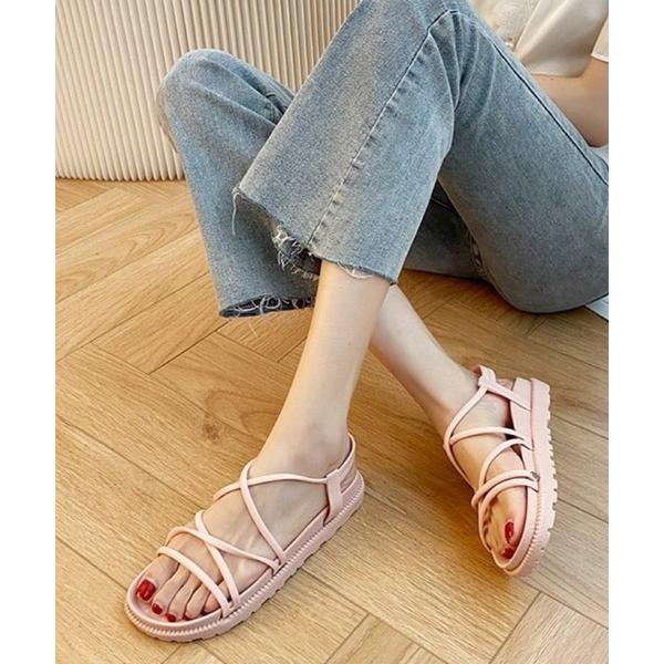 サンダル レースアップサンダル レディース