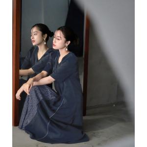 Flolia（フロリア） ドレス レーススリーブAライン ワンピース