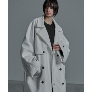 トレンチコート コート 「cussil/クシル」ウールライク ヘビー