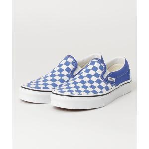 メンズ スニーカー VANS ヴァンズ CLASSIC SLIP-ON スリッポン VN0A7Q5D6RE CHK DAZZLING BL｜zozo