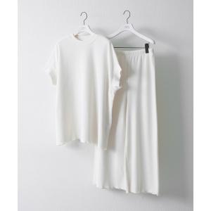 ルームウェア パジャマ 半袖ワッフルルームウェア（上下2点セット）