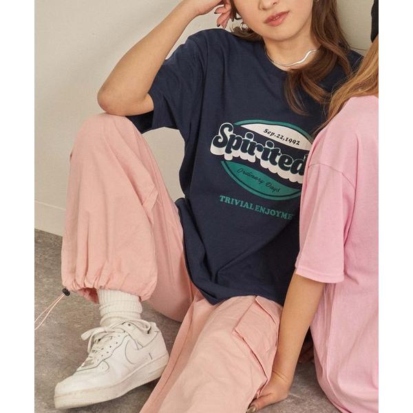 tシャツ Tシャツ レディース フロントウェーブロゴTシャツ「親子お揃い」