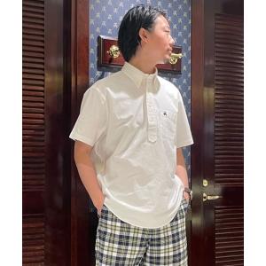 シャツ コットン オックスフォード ショートスリーブ プルオーバーシャツ メンズ