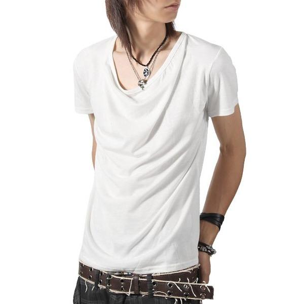 tシャツ Aegnoir(イグノア) ドレープ無地Tシャツ メンズ レディース