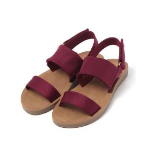 サンダル カラーストレッチサンダル