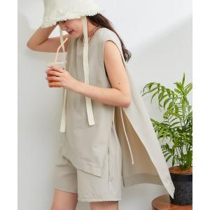 水着 カバーアップサイドリボンラッシュガード