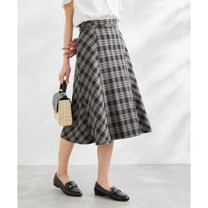 スカート ビット付フレアスカート