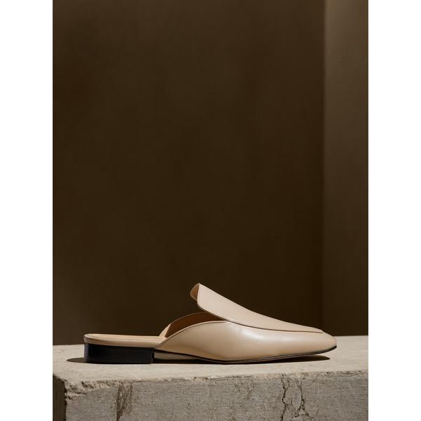 パンプス ボンドレザーミュール