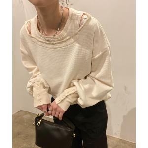 I-SOOK（アイスー） tシャツ マイクロボーダーリブトップス(chiica