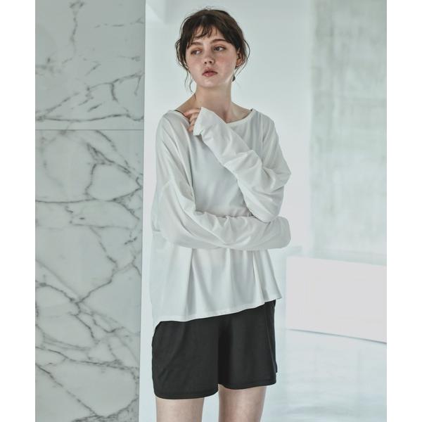 ラッシュガード オフショルダー＆ショートパンツ 長袖ラッシュガード上下セットアップ レディース 夏服...