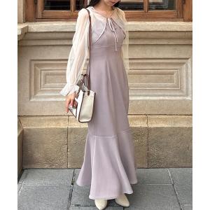 Meiru ワンピース スリットスリーブチュールボレロ＋フレアキャミ