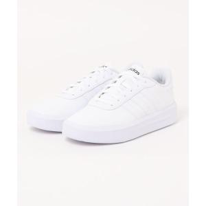 スニーカー レディース adidas アディダス COURT PF W レディーススニーカー 厚底(コートプラットフォームW)｜zozo