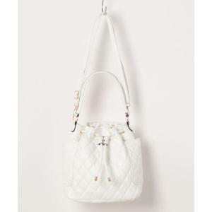 ショルダーバッグ バッグ キルティング巾着バッグ レディース