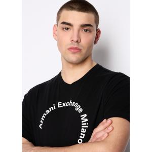 tシャツ Tシャツ メンズ 「A|X アルマーニ エクスチェンジ」サークルロゴ　半袖クルーネックTシャツ/REGULAR