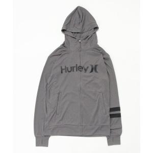 ラッシュガード メンズ 「Hurley:ハーレー」ジップラッシュガード　ラッシュパーカー　UPF50+　M RASH OAO FZ HOODIE｜zozo