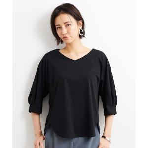 レディース tシャツ Tシャツ 「コットン100％」Vネックラウンドテールカットソー｜zozo
