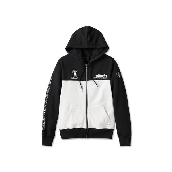 パーカー Screamin'Eagle(R)ジップフロントカラーブロックフーディー レディース