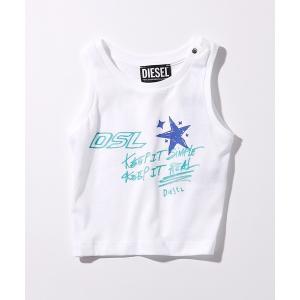 タンクトップ キッズ DIESEL(ディーゼル)Baby ブランドロゴグラフィックタンクトップ｜zozo