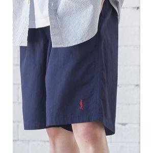 パンツ チノパン ワンポイントアメトラ刺繍イージーショーツ