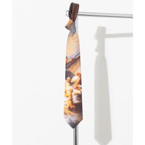 ネクタイ 名画総柄 とろみネクタイ 幅広めの商品画像