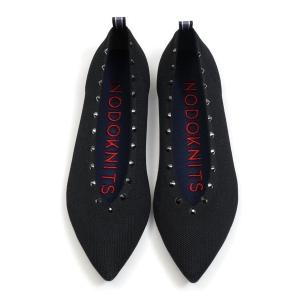 パンプス レディース KNIT FLATS POINT ONYX BLACK｜ZOZOTOWN Yahoo!店