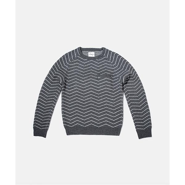 セーター ニット Keith Zig Zag Knit Jacquard Sweater メンズ