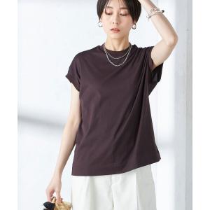 tシャツ Tシャツ レディース Primary NavyLabel: ニュー スヴィン コットン フレンチ スリーブ 23SS｜zozo