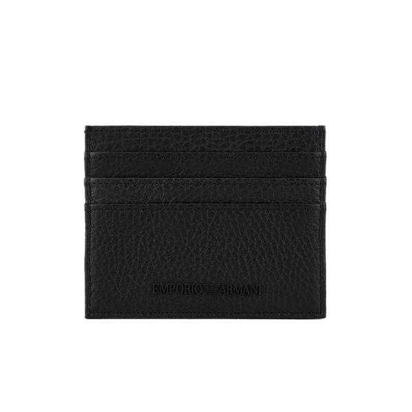 カードケース 「エンポリオ アルマーニ」カードホルダー タンブルレザー製