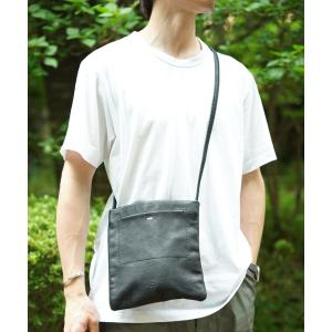 ショルダーバッグ バッグ メンズ 「20/80」トゥエンティーエイティー/SHRINK LEATHER FLAT POCKET SHOULDER BA｜zozo