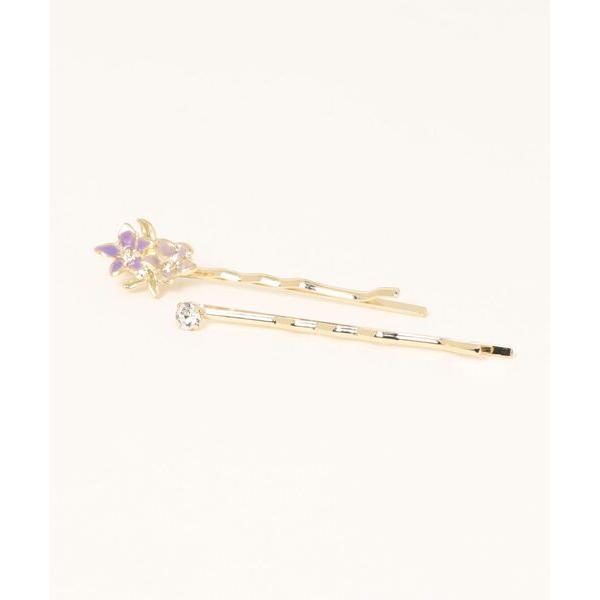 ヘアピン キャストキキョウと17R set ヘアピン ゴールド、パープル「ACCACC」