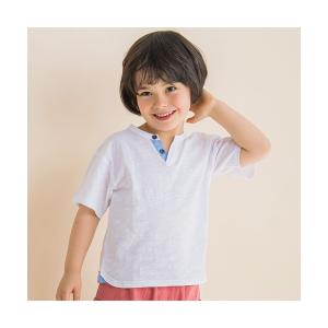 tシャツ Tシャツ キッズ Noeil aime BeBe/スラッシュ開きTシャツ (80~130cm)の商品画像