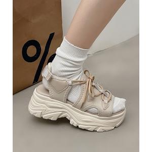 サンダル 厚底 バルキー スニーカーソール  スポーツサンダル 6357 レディース