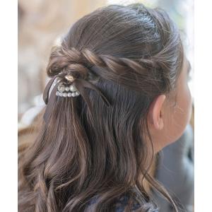 ヘアゴム パールリボンヘアゴム