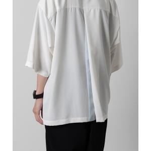 シャツ OPEN COLLAR SHIRTS WITH PLEATS メンズ