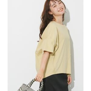 tシャツ Tシャツ UVカット コクーン半袖カットプルオーバー