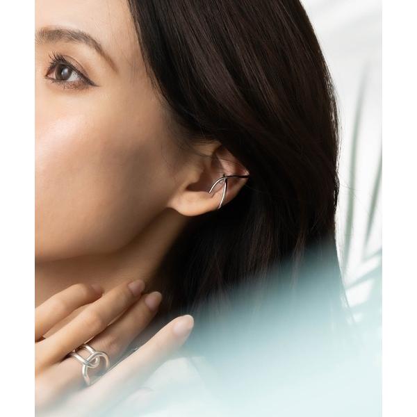 イヤーカフ メタルクロスイヤーカフ レディース