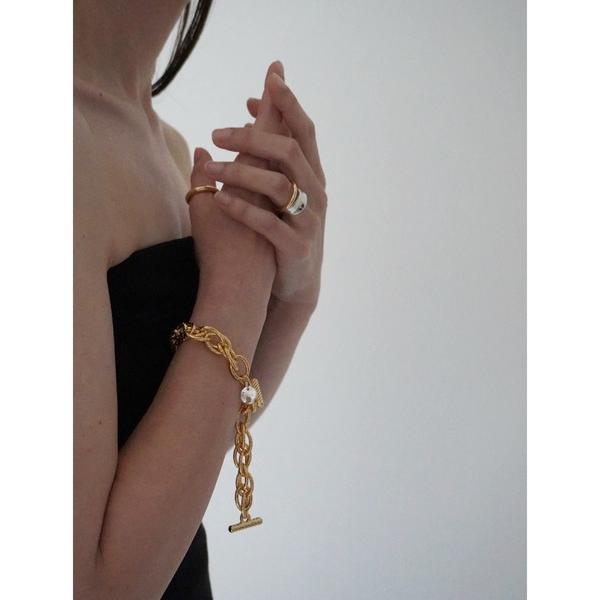ブレスレット W long chain bracelet レディース