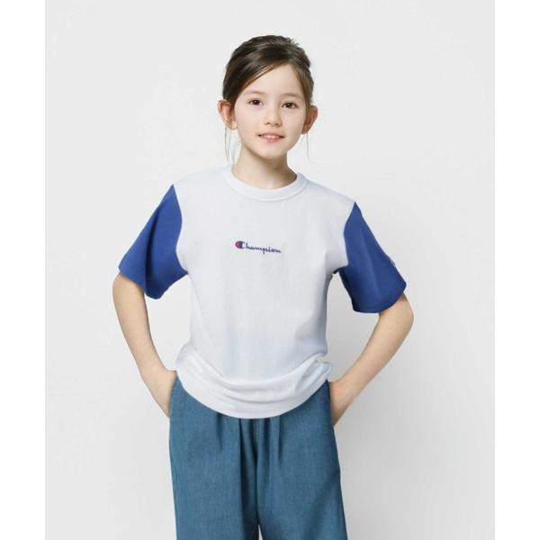 tシャツ 「Champion」ロゴ刺繍クレイジーＴシャツ キッズ 子供服 男の子 女の子