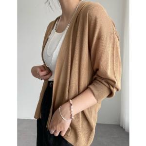 カーディガン 接触冷感ゆったりカーデ レディース