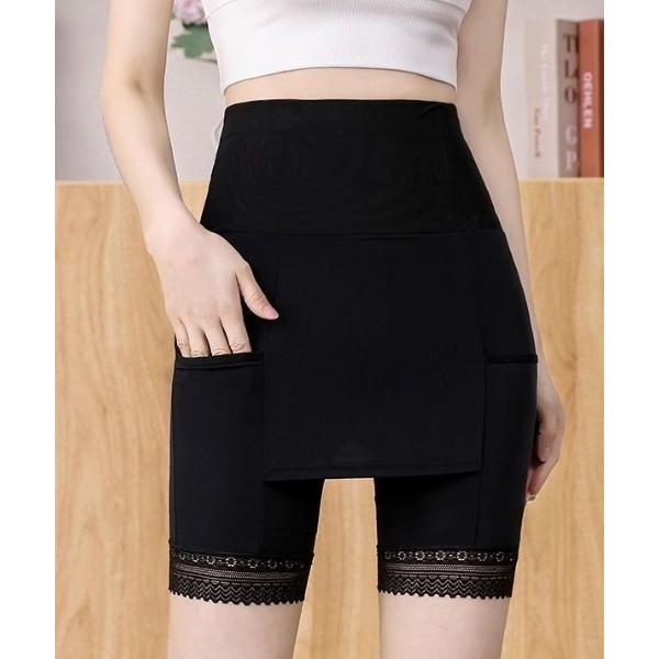 インナーシャツ 肌着 ポケット付きYラインカバーガードル レディース