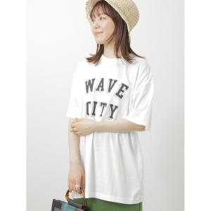 tシャツ Tシャツ レディース ロゴプリントビッグTシャツの商品画像