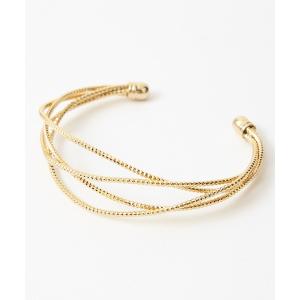 GUCCI（グッチ） ホースビット クロコ型押し レザー×GP バングル