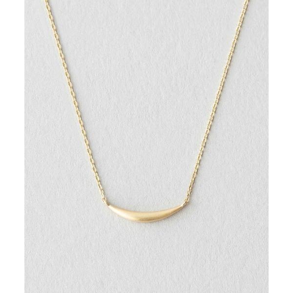 ネックレス K10YG レイヤー ムーン ネックレス レディース