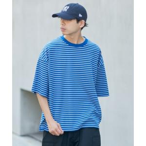 tシャツ Tシャツ メンズ ミニ裏毛ボーダー裾ドローコードビッグTee｜zozo