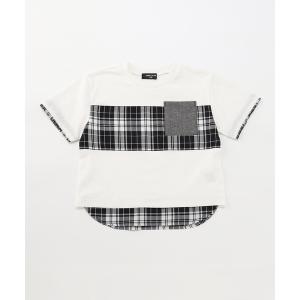 tシャツ Tシャツ マドラスチェック 半袖Tシャツの商品画像