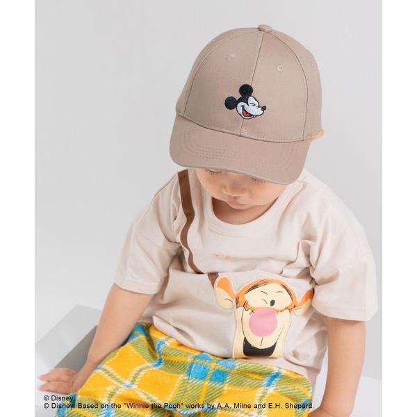 キャップ 帽子 ミッキーマウス / ツイル ベースボールキャップ キッズ 子供 男の子 女の子