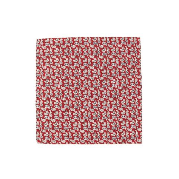 ハンカチ Pocket Chief Silk Hopsack Paisley Print メンズ
