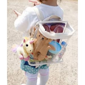 リュック 「 Bambin / ボンバン 」 軽量 キッズ ビニール クリアバッグ / スイミング プール 男の子 女の子 キッズ 子供 男の子 女の子