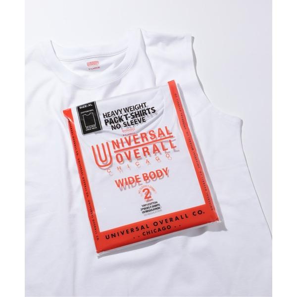 tシャツ 「UNIVERSAL OVERALL」2Pパック ワイドヘビーウェイト ノースリーブUVO...
