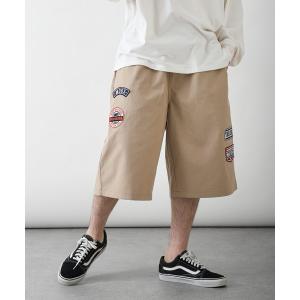 MASONPRINCE ワイドパンツ ハーフパンツ ジーンズ 短パン ルーズ